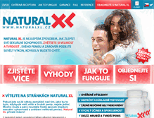 Tablet Screenshot of naturalxl.cz